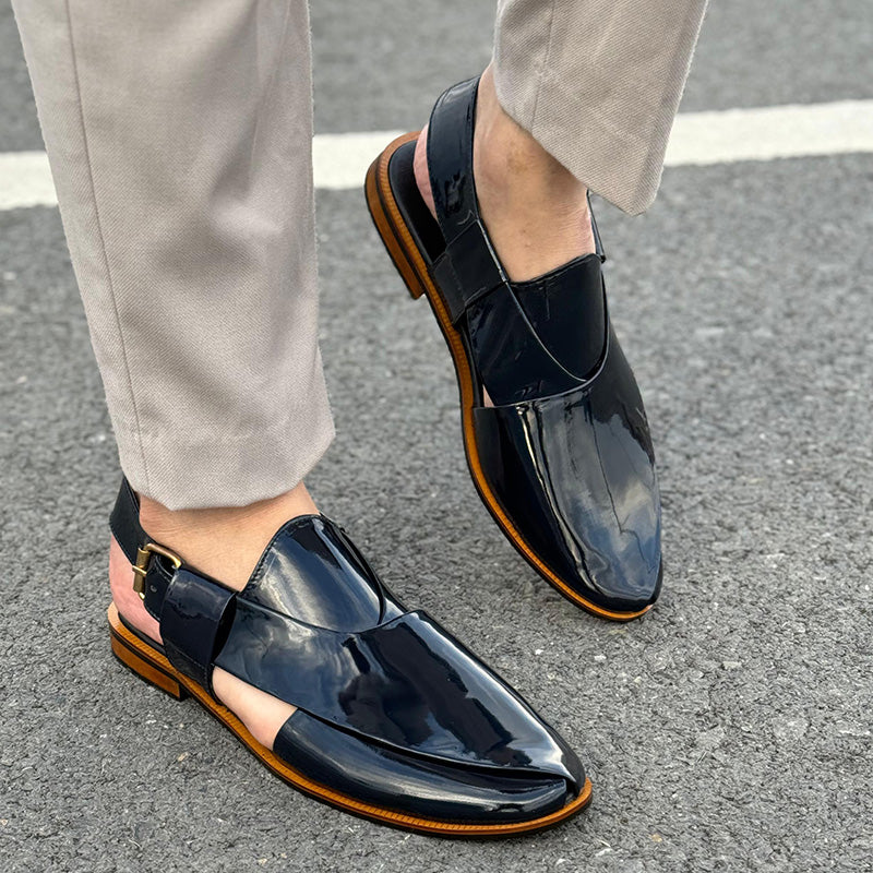 paduka chappal leather