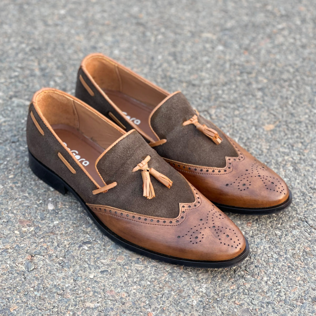 Degora Formal Shoes Handmade leather  Brown 2367