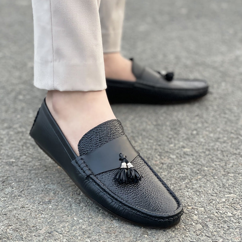 Formal Shoes Handmade leather Loafer Black 2425