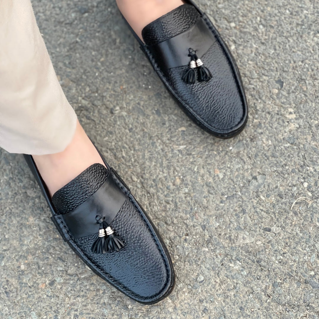 Formal Shoes Handmade leather Loafer Black 2425