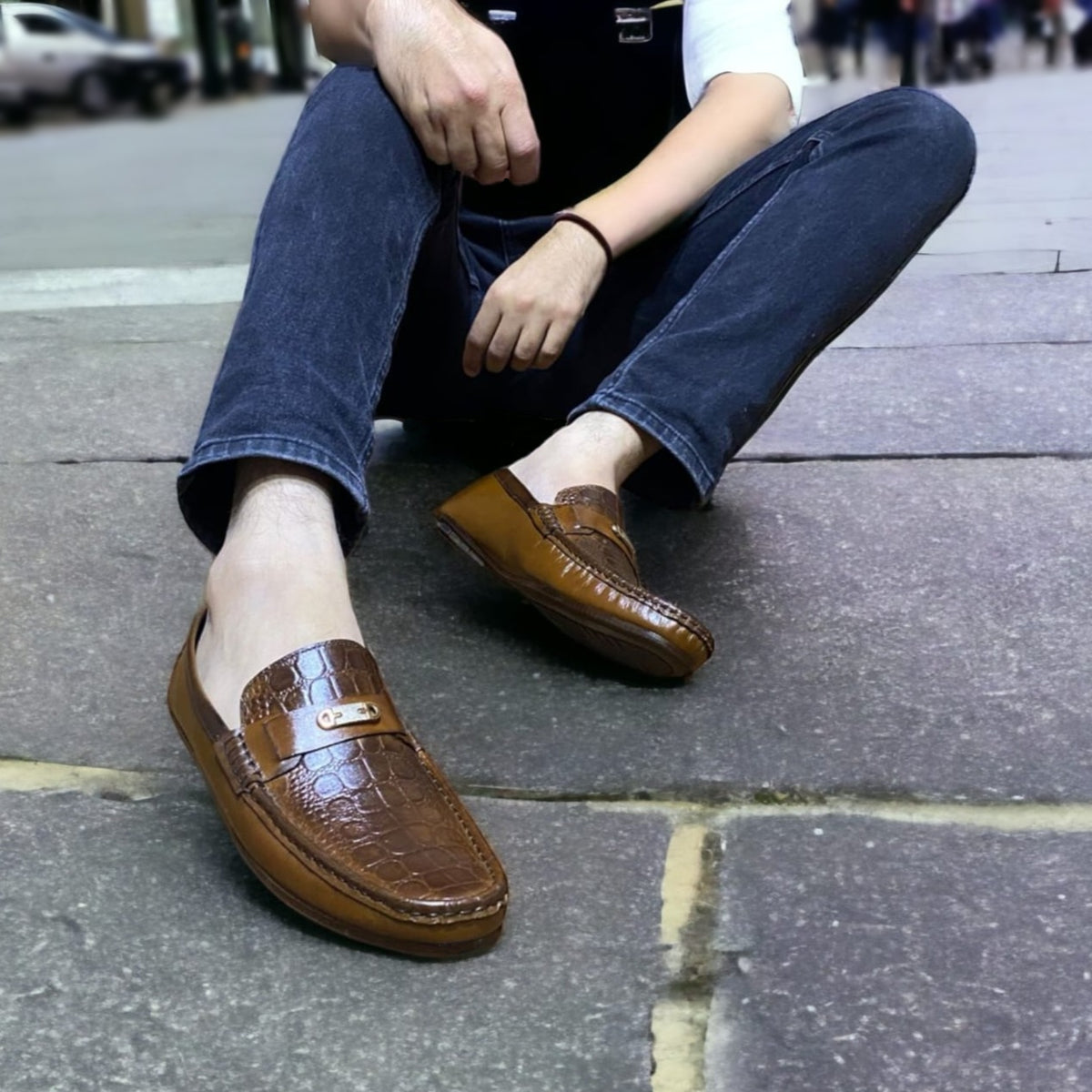 Formal Shoes Handmade leather Loafer Brown 2424