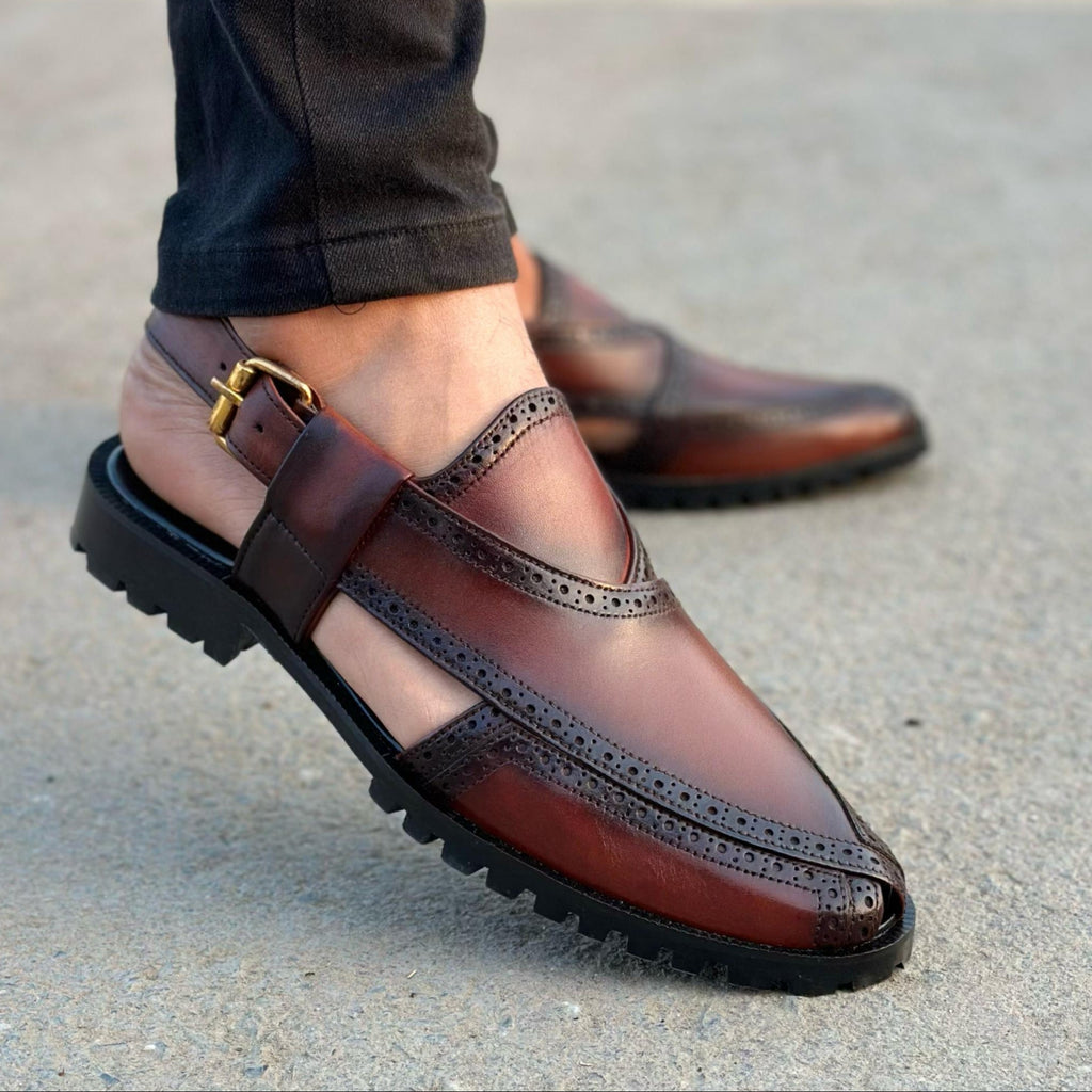 Pure Leather BROOK BROWN Peshawari Kheri