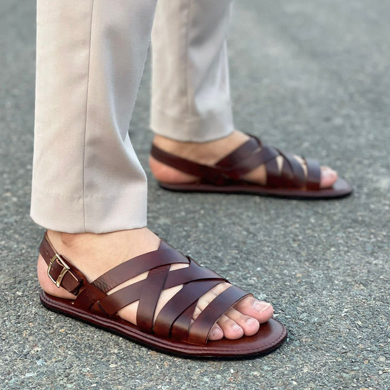 Degora Sandals Handmade leather  Brown  150