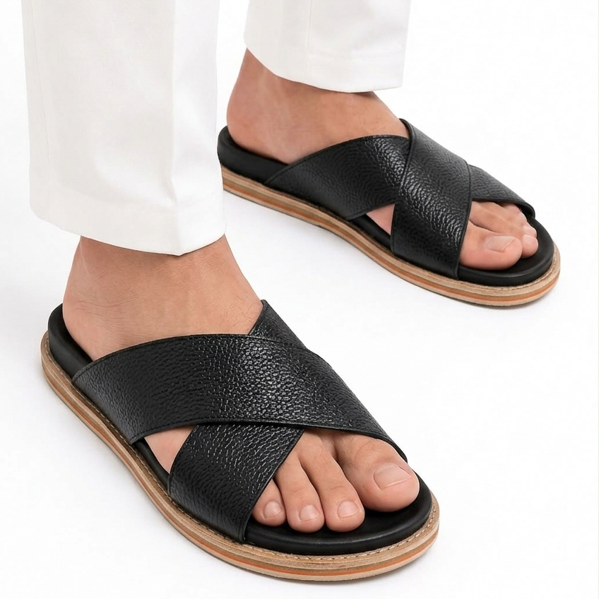 Degora Pure Handmade Spical Crape Chappal-2768