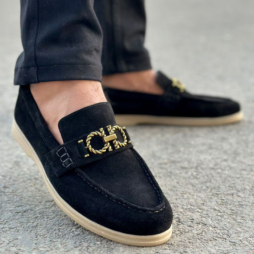 Premium Aston Black Leather Shoes