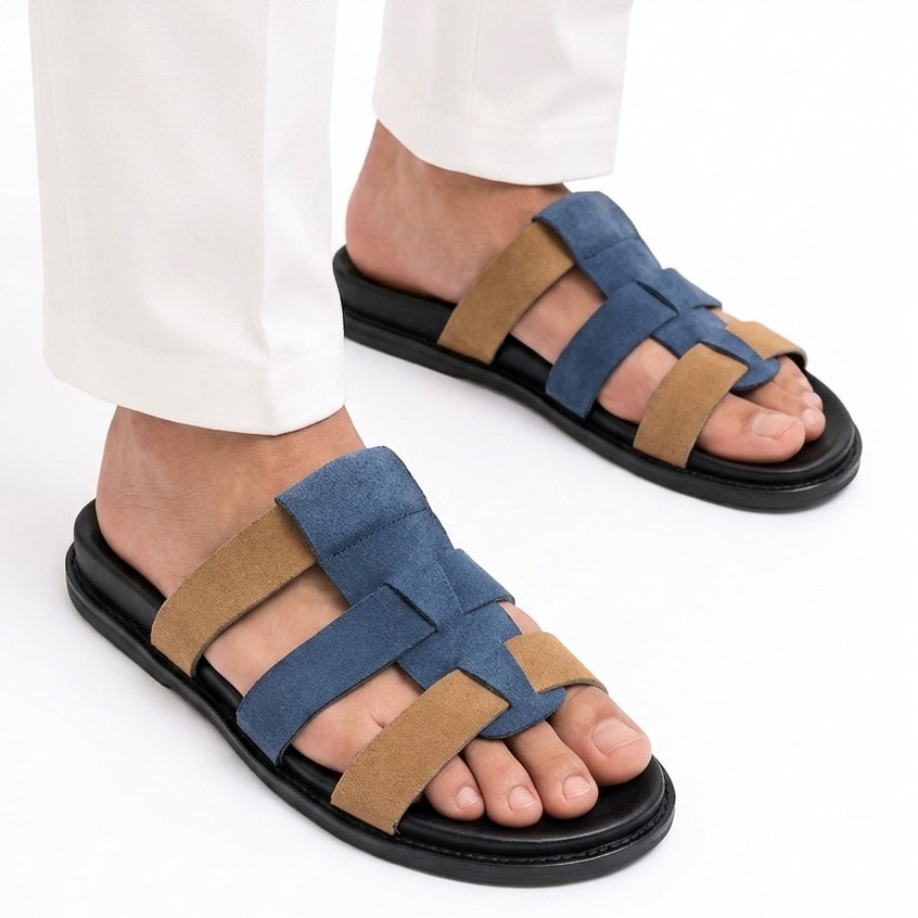 Degora Pure Handmade Fable suede Chappal-2757