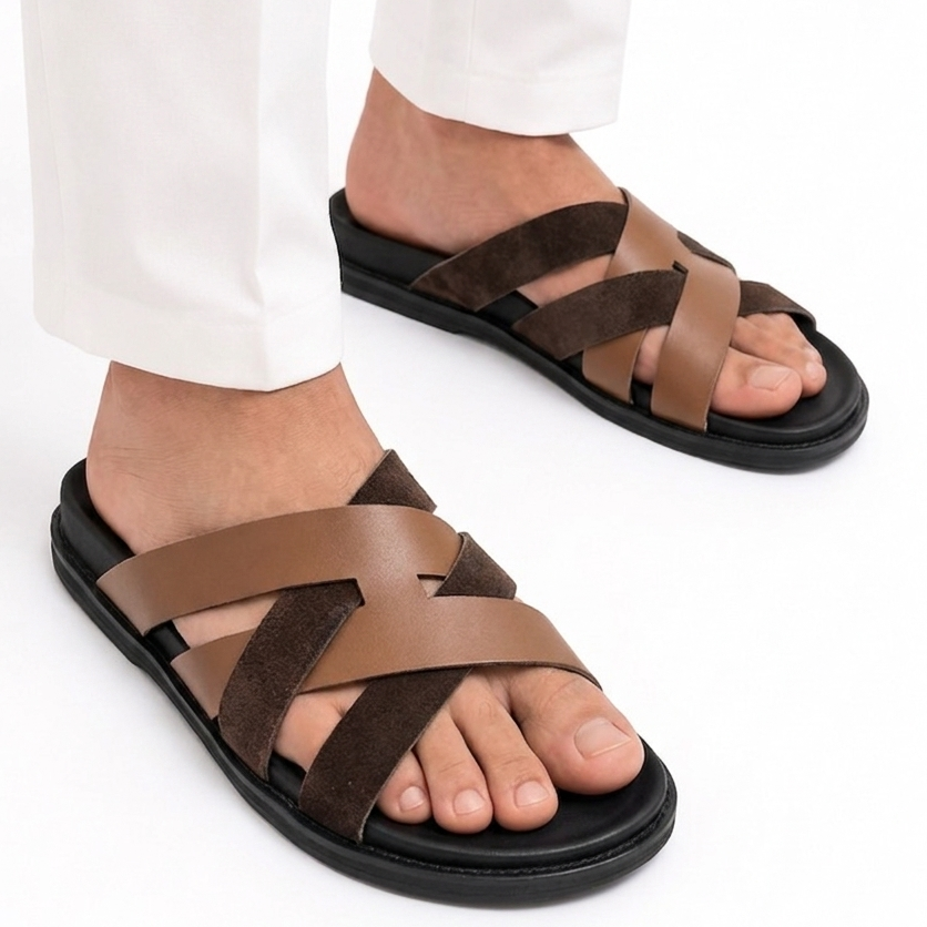 Degora Pure Handmade Mosher suede Chappal-2770