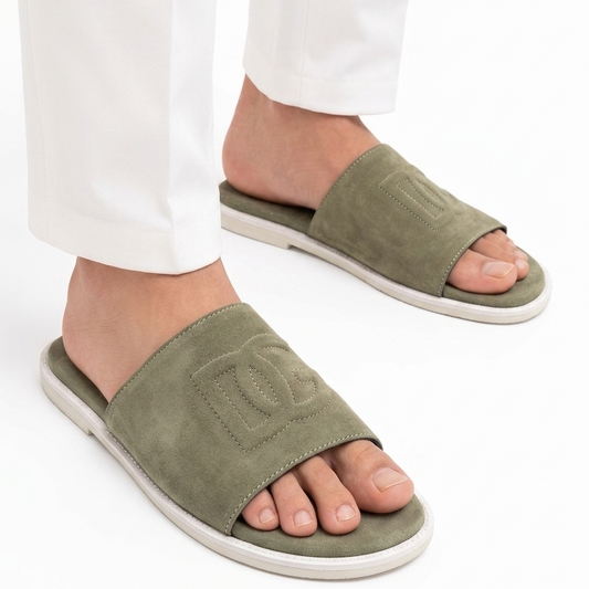 DG Suede Olive Chappal-2804