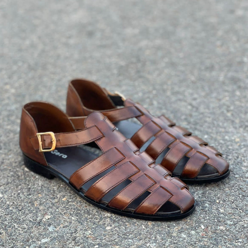 Degora Sandals Handmade leather  Brown  230