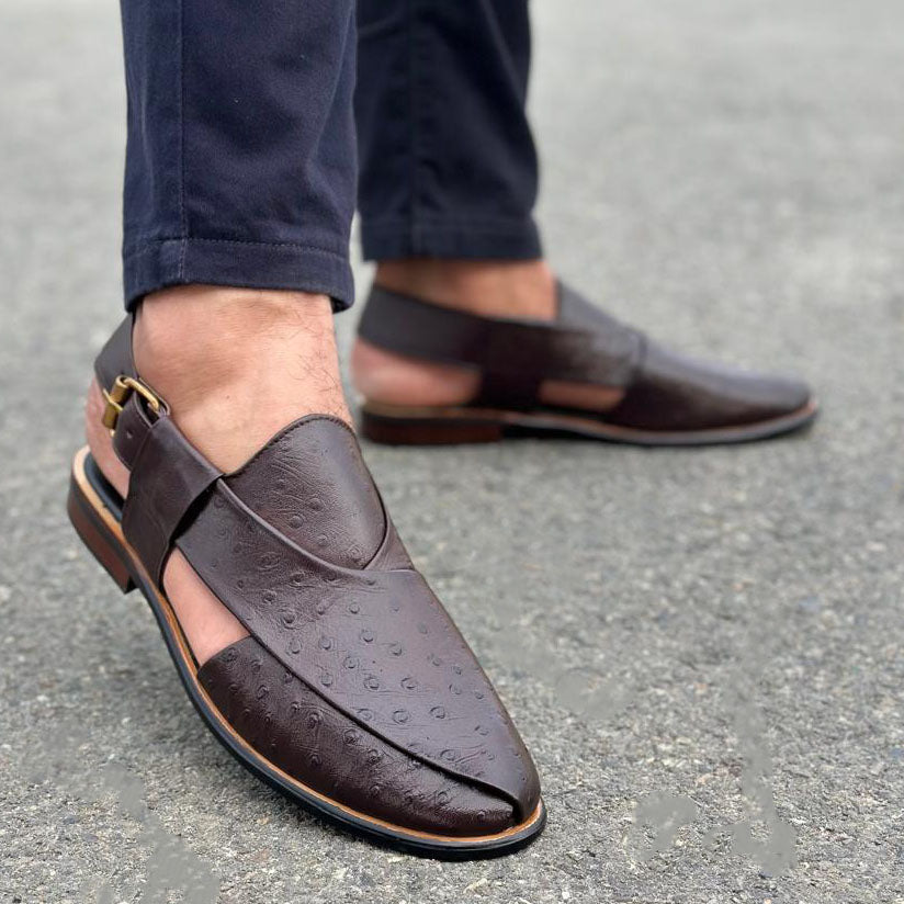 Handmade Loste Brown Peshawari Kheri