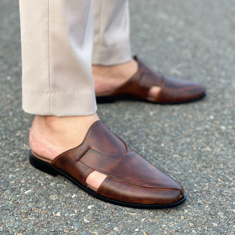 Degora Sandals Handmade leather  Brown  172
