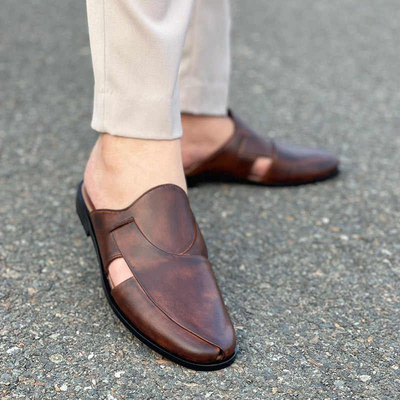 Degora Sandals Handmade leather  Brown  172
