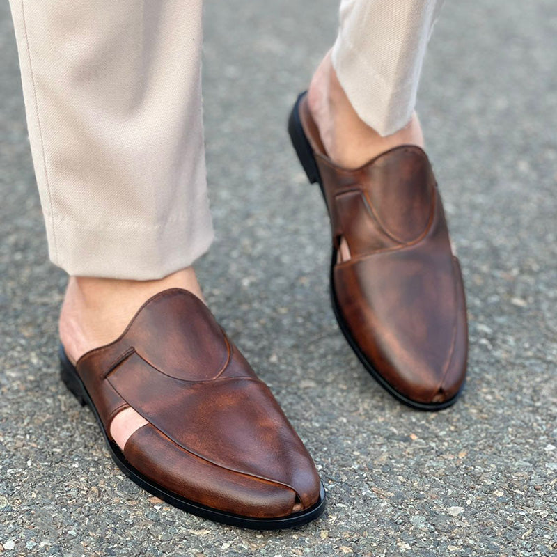 Degora Sandals Handmade leather  Brown  172