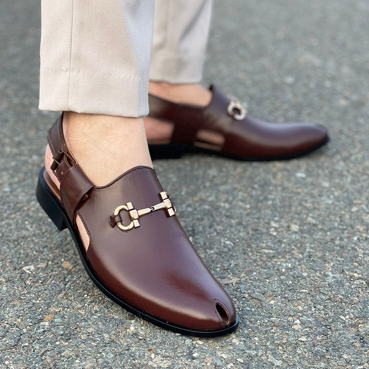 Degora Pure Handmade Kheri/Peshawari Chappal-175 Maroon