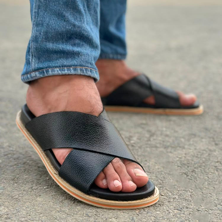Degora Pure Handmade Spical Crape Chappal-2768