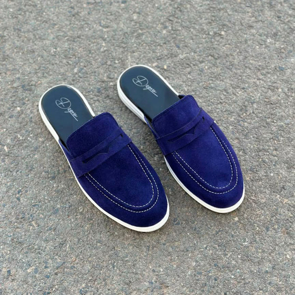Degora Pure Handmade Fornox Blue Mule-2784