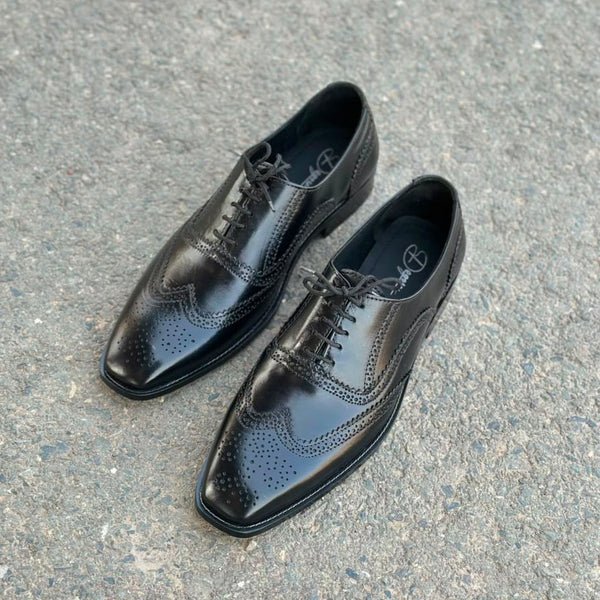 Degora Pure Handmade Oxford Toe Black-2785