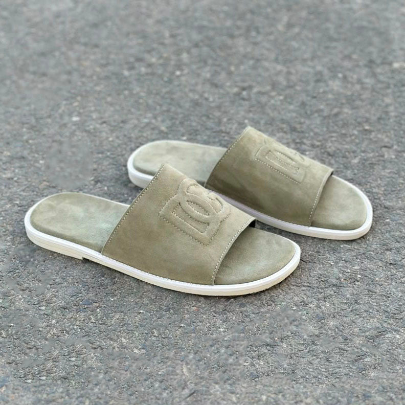 DG Suede Olive Chappal-2804