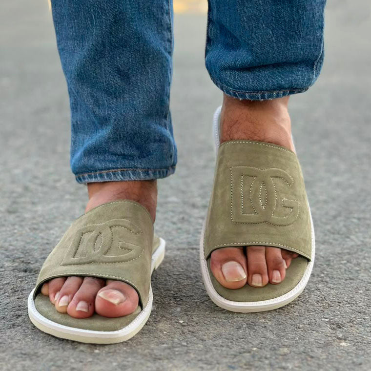 DG Suede Olive Chappal-2804