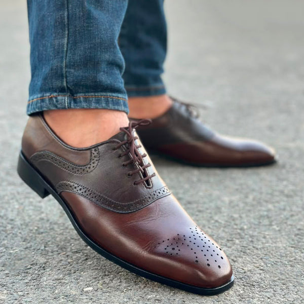 Degora Pure Handmade Oxford Brown Toe-2805