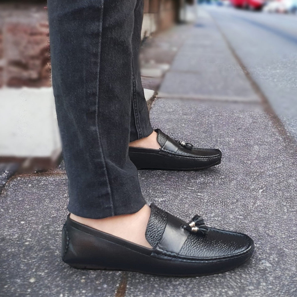 Formal Shoes Handmade leather Loafer Black 2425