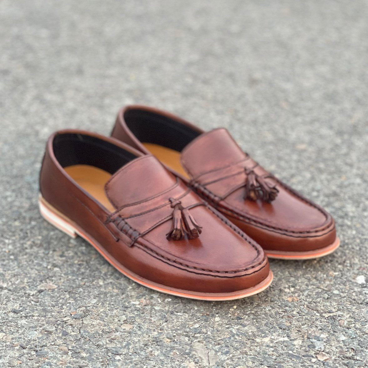 Formal Shoes Handmade leather Brown Loafer 2404