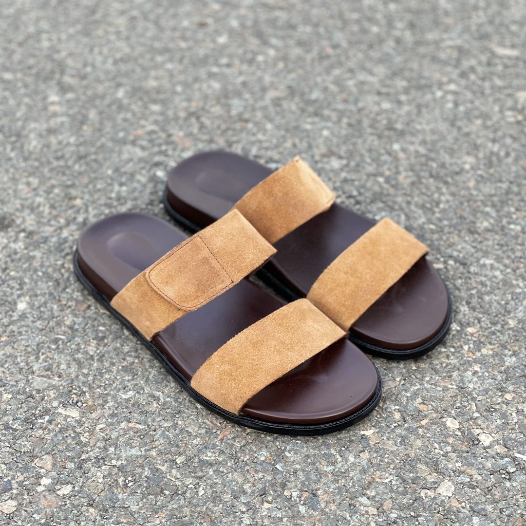 Degora Slippers Handmade leather  Brown  2375