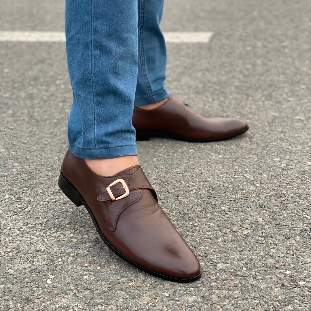 Formal Shoes Handmade leather Brown 2408