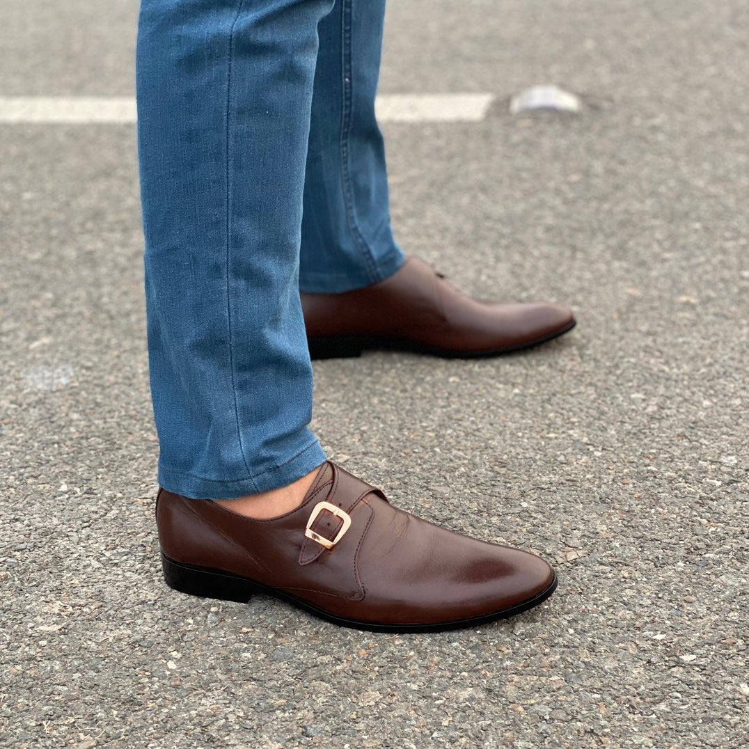 Formal Shoes Handmade leather Brown 2408