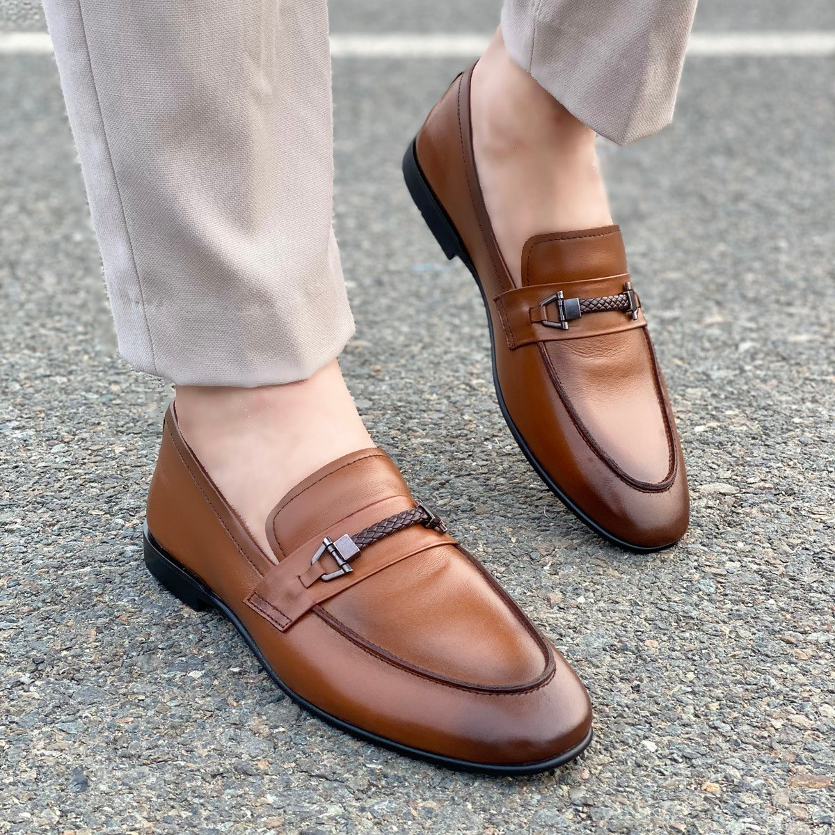 Formal Shoes Handmade leather Brown 2416
