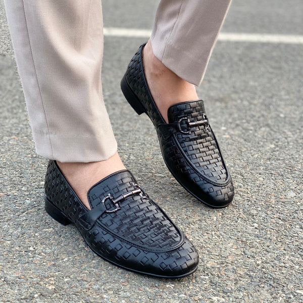 Degora Pure Leather Handmade Formal Shoes -184 Black