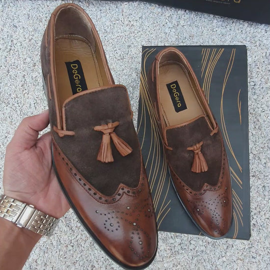 Degora Formal Shoes Handmade leather  Brown 2367