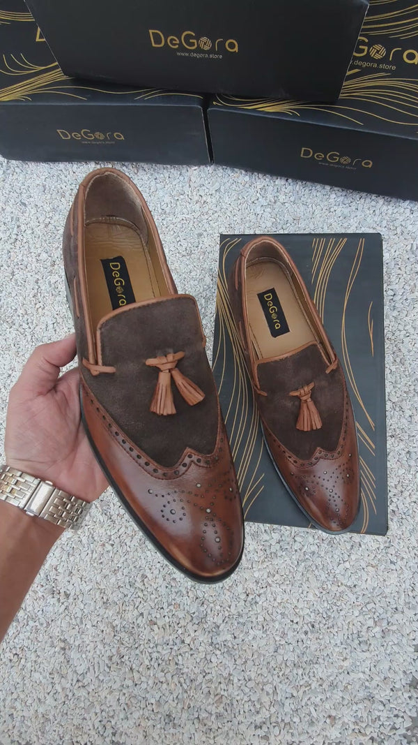 Degora Formal Shoes Handmade leather  Brown 2367