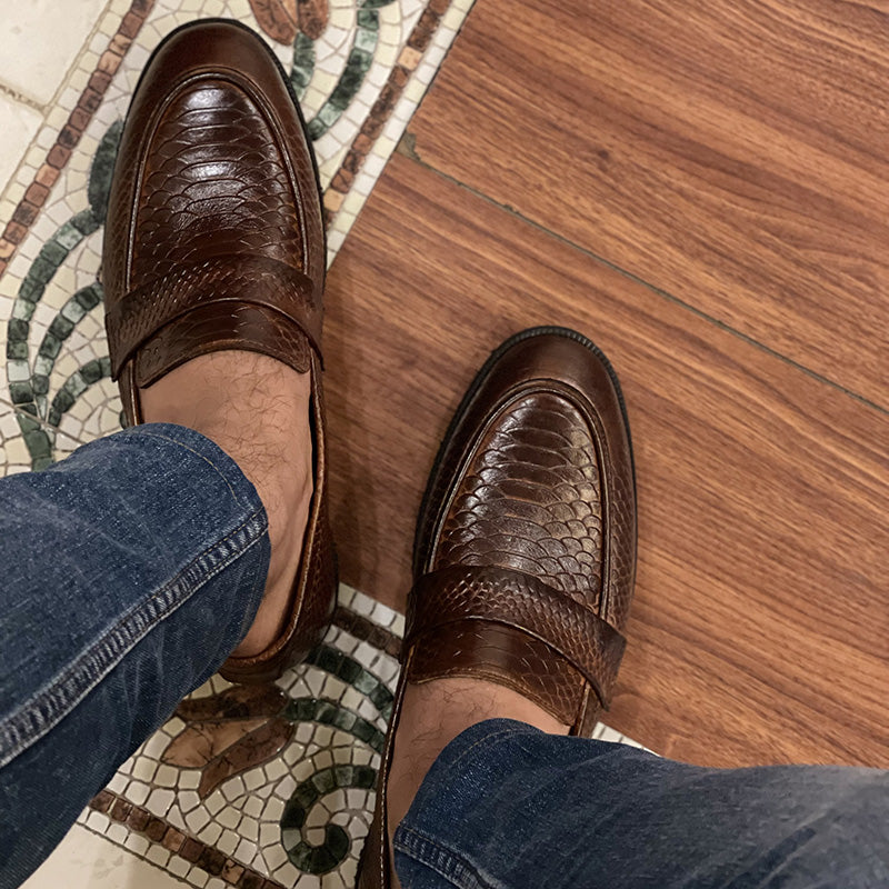 Casual Handmade leather Brown 198