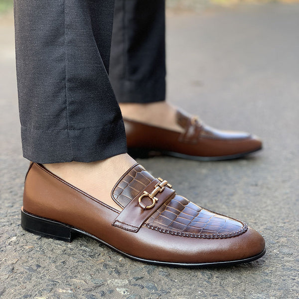 Degora Pure Leather Handmade Shoes-182 Brown