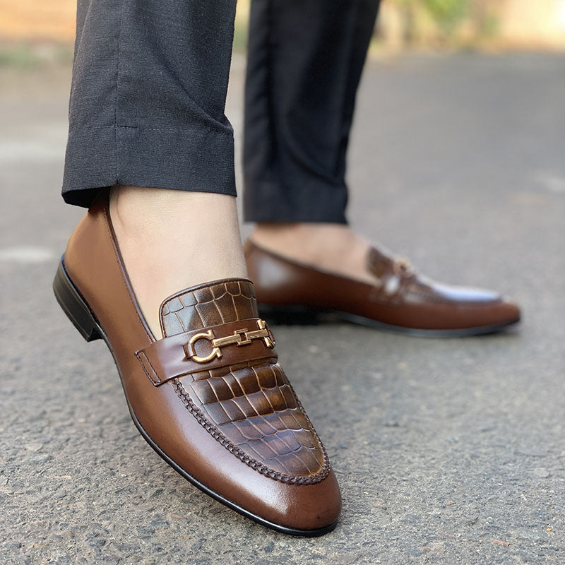 Degora Pure Leather Handmade Shoes-182 Brown