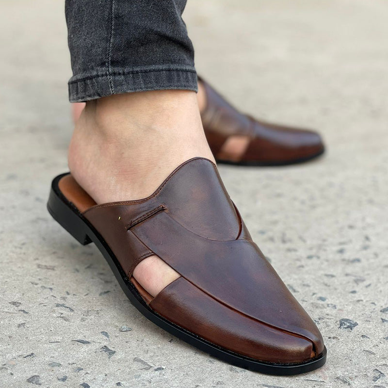 Degora Sandals Handmade leather  Brown  172
